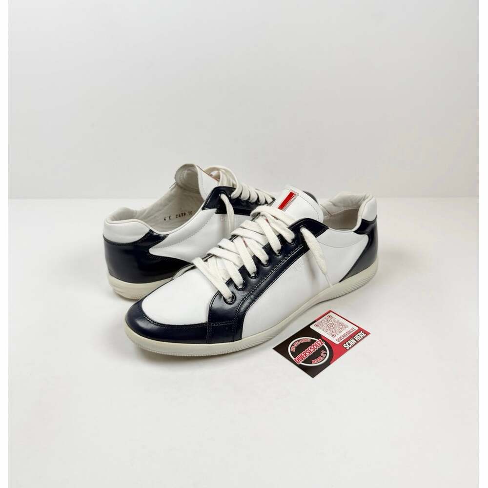 Size 10UK/11US - Prada Offshore Leather Low Top